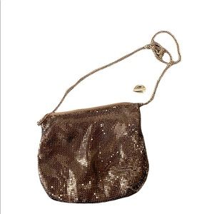 Vintage Whiting & Davis Co. Gold mesh chain mail purse